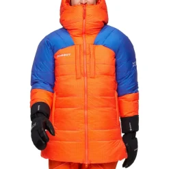Mammut Daunenjacken|Jacken-- Women's Eiger Nordwand Pro Down Insulation Hooded - Daunenjacke Eiger Orange / Eiger Blue
