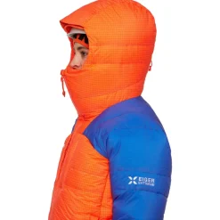 Mammut Daunenjacken|Jacken-- Women's Eiger Nordwand Pro Down Insulation Hooded - Daunenjacke Eiger Orange / Eiger Blue