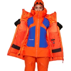 Mammut Daunenjacken|Jacken-- Women's Eiger Nordwand Pro Down Insulation Hooded - Daunenjacke Eiger Orange / Eiger Blue