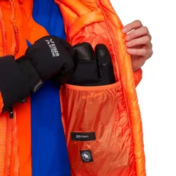 Mammut Daunenjacken|Jacken-- Women's Eiger Nordwand Pro Down Insulation Hooded - Daunenjacke Eiger Orange / Eiger Blue