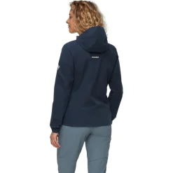 Mammut - Women's Granite Softshell Hooded Jacket - Softshelljacke Marine Best