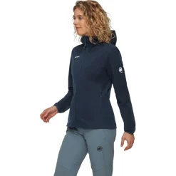 Mammut - Women's Granite Softshell Hooded Jacket - Softshelljacke Marine Best