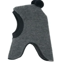 maximo Kopfbedeckungen|Alltagsbekleidung-- Kid's Mini-Schlupfmütze mit Wollfleece und Pompons - Sturmhaube