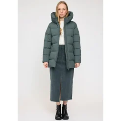 - Woen' Baic id ength Puffer Jacket - Parka < Mazine