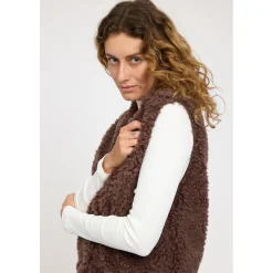 Mazine Westen|Alltagsbekleidung-- Women's Faux-Fur Vest - Fleeceweste