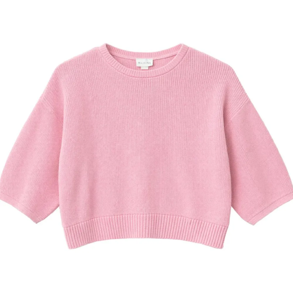 - Woen' Haf eeve Knit Juper - Puover < Mazine New