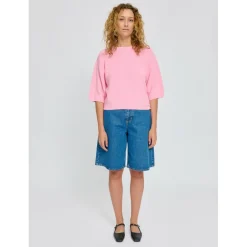 - Woen' Haf eeve Knit Juper - Puover < Mazine New