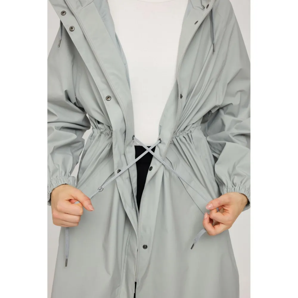 - Woen' Overized Rain Coat Recyced Fabric - ante < Mazine Sale