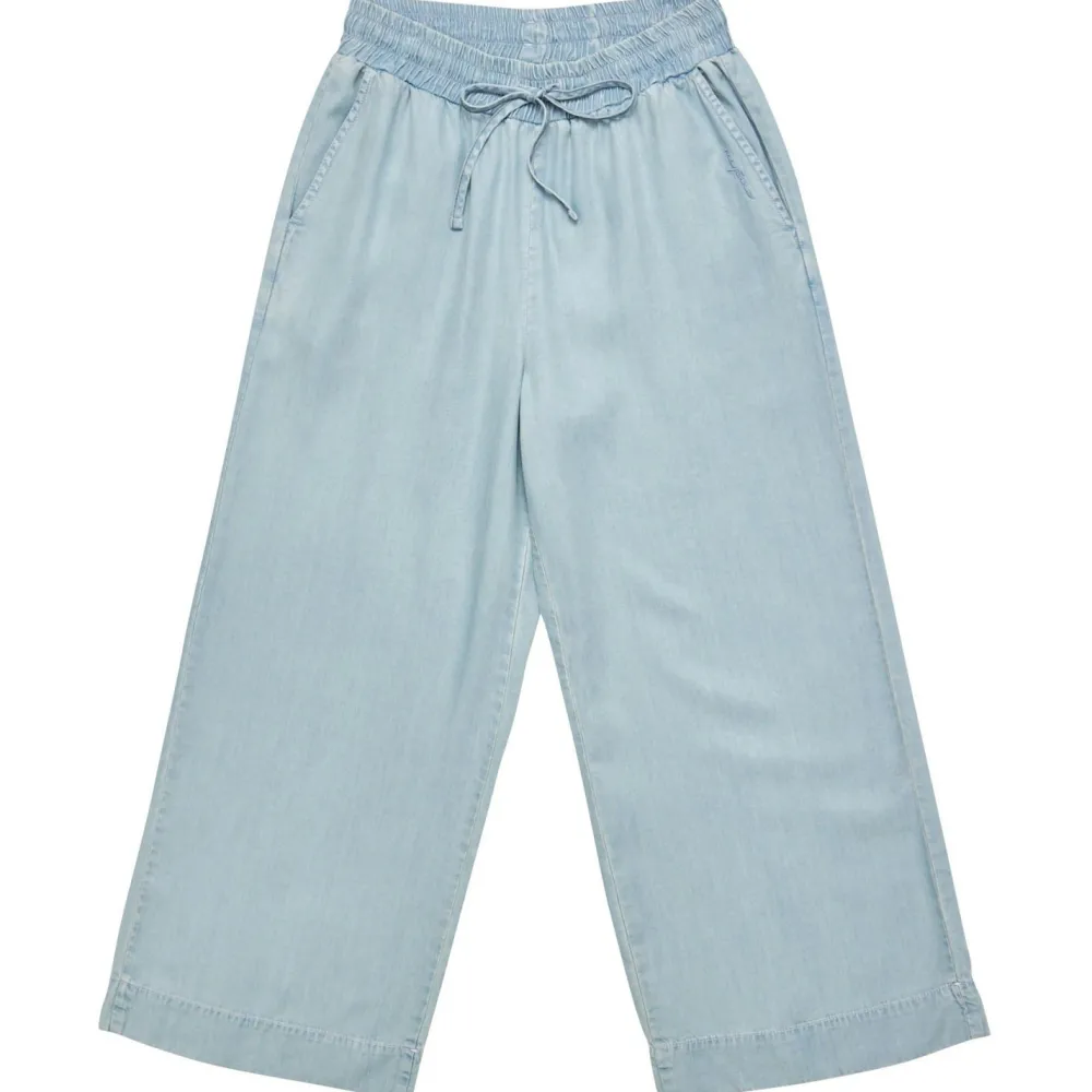 - Woen' Wide eg Deni Pant with Bet - Freizeithoe < Mazine New
