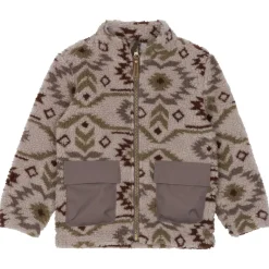 Mikk-Line Jacken|Alltagsbekleidung-- Kid's Teddy Mix Jacket AOP - Fleecejacke