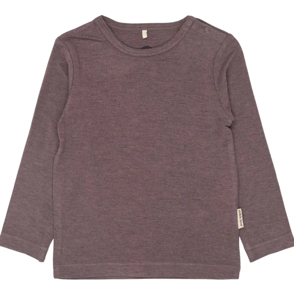 Mikk-Line Shirts, Hemden & Longsleeves|Alltagsbekleidung-- Kid's Wool/Bamboo L/S Top - Merinoshirt