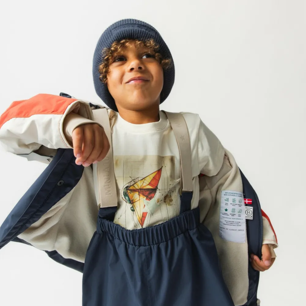 Mini A Ture - Kid's Matwilans Suspender Pants - Regenhose Online