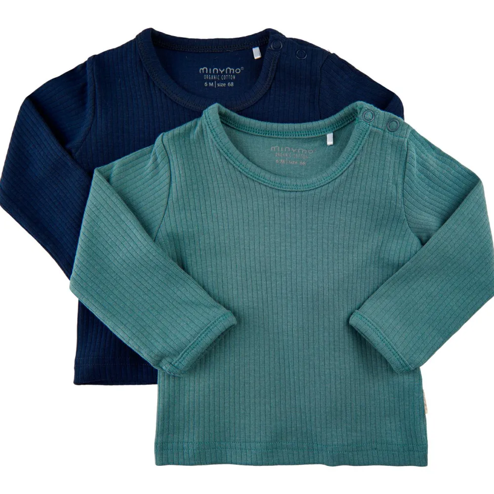 Minymo - Kid's Blouse L/S (2-Pack) - Longsleeve Discount