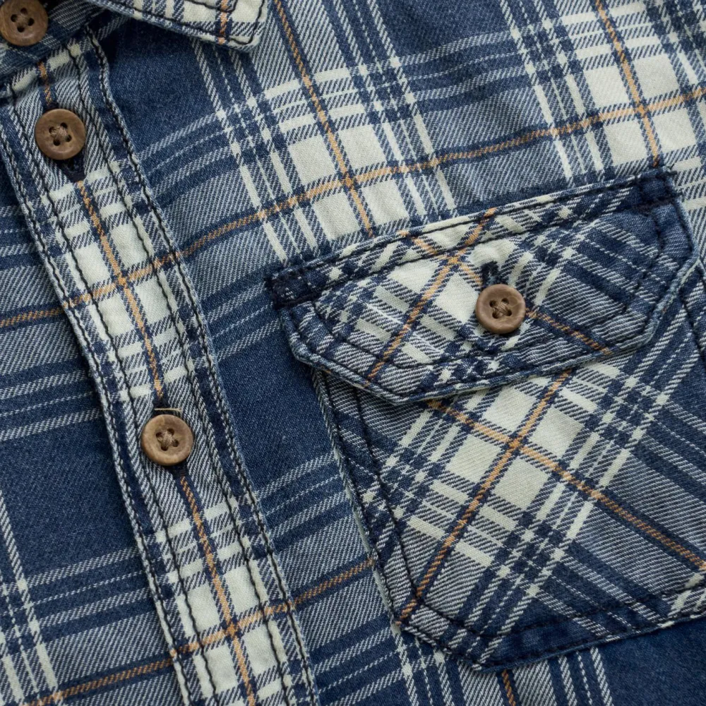 Minymo - Kid's Shirt L/S Check - Hemd China Blue New