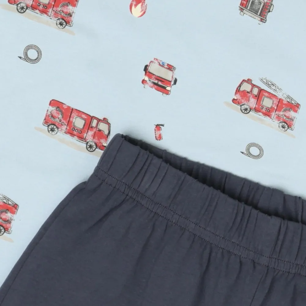 - Kid's T-Shirt+Short Set AOP 134356 - Overall < Minymo Clearance
