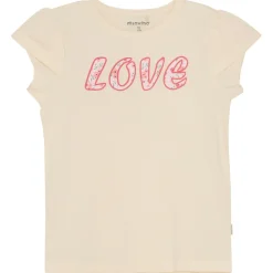 Minymo - Kid's T-Shirt S/S Love - T-Shirt White Swan Discount
