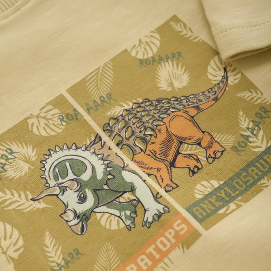 Minymo T-Shirts|Shirts, Hemden & Longsleeves-- Kid's T-Shirt S/S Slub Yarn Dino - T-Shirt