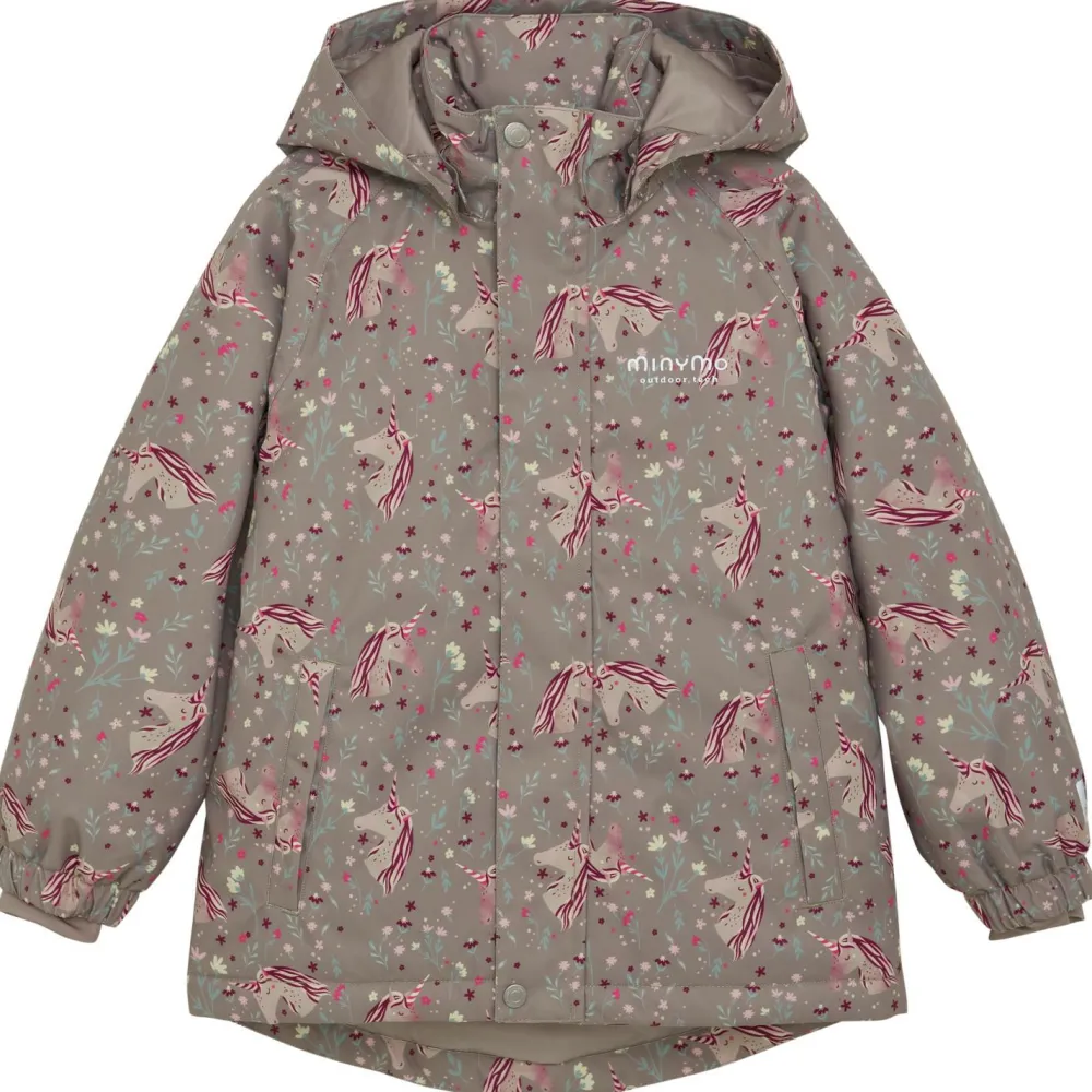 - Kid's Twill Snow Jacket AOP - Winterjacke < Minymo