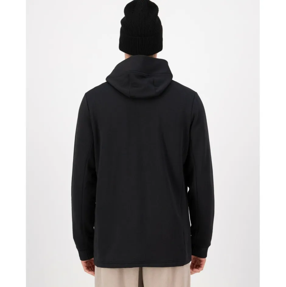 Mons Royale Jacken|Wanderbekleidung-- Arcadia Merino Fleece Hoody - Fleecepullover Black