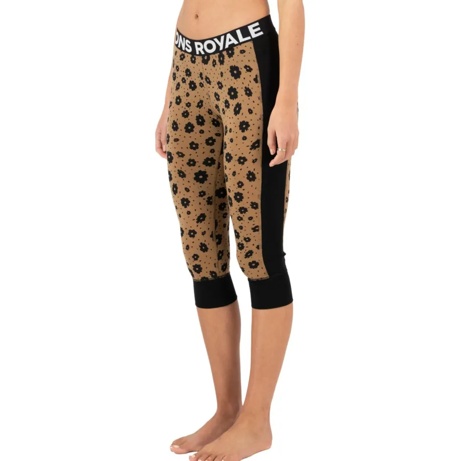 Mons Royale Skibekleidung|Merinounterwäsche-- Women's Cascade Merino Flex 200 3/4 Legging - Merinounterwäsche