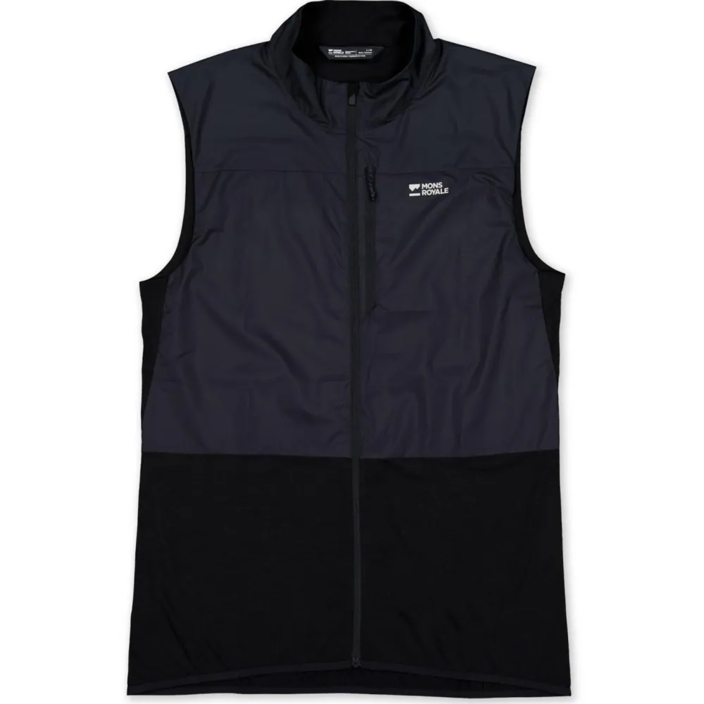 Mons Royale - Women's Diversion Merino Wind Vest - Fahrradweste Black Sale