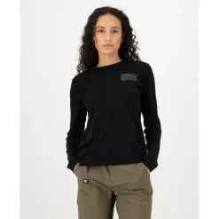 Mons Royale Trekkingbekleidung|Shirts, Hemden & Longsleeves-- Women's Icon Merino Rad Things L/S - Merinoshirt Black
