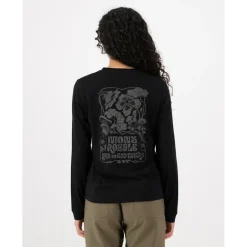 Mons Royale Trekkingbekleidung|Shirts, Hemden & Longsleeves-- Women's Icon Merino Rad Things L/S - Merinoshirt Black