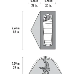 MSR Trekkingzelte|Trekkingausrüstung-- Elixir 1 Person Tent V3 - 1-Personen Zelt Green