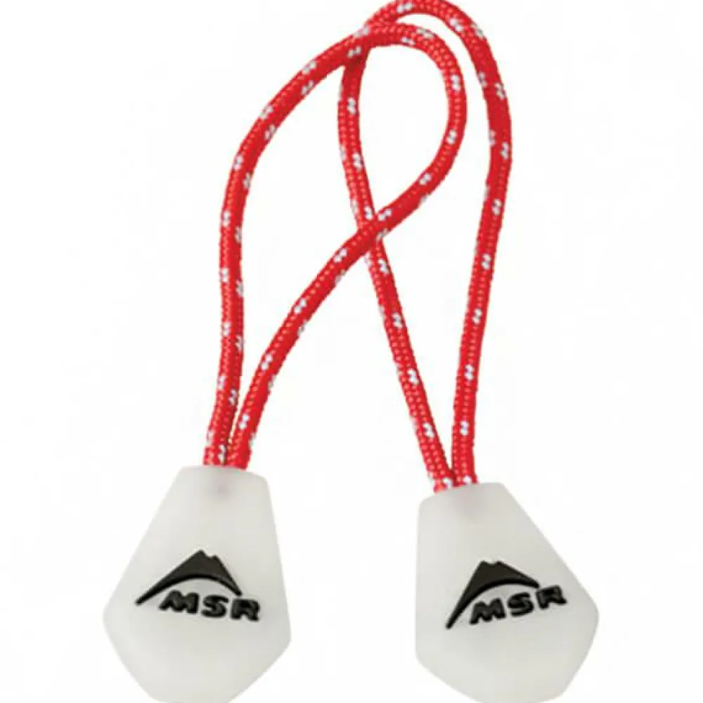 MSR - Night Glow Zipper Pulls Red New