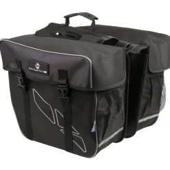 M-Wave - Amsterdam Double - Gepäckträgertasche Black / Grey