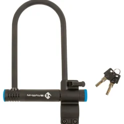 M-Wave - Bügelschloss B 245 - Fahrradschloss Matte Black New