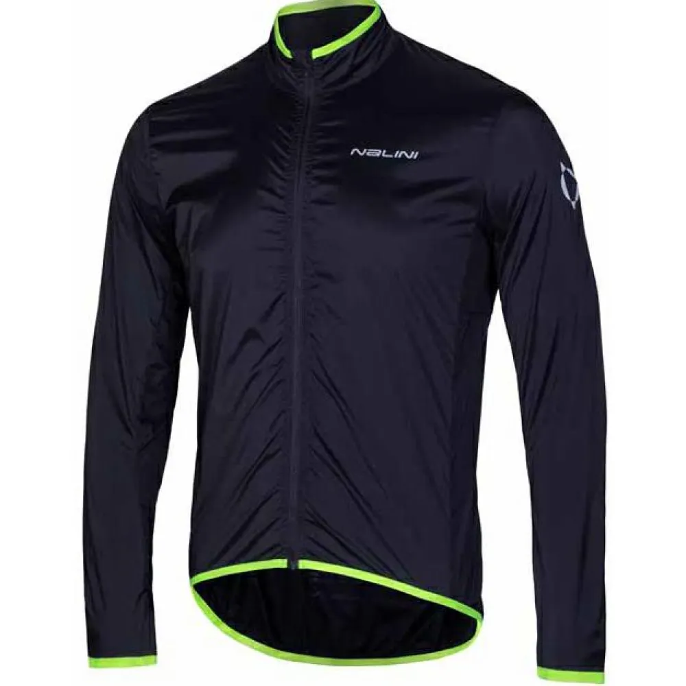 Nalini - Bas Briza Jacket - Fahrradjacke Nero / Giallo Fluo
