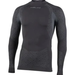 Nalini Fahrradbekleidung|Unterwäsche-- Seamless Tech L/S - Kunstfaserunterwäsche Dark / Grey