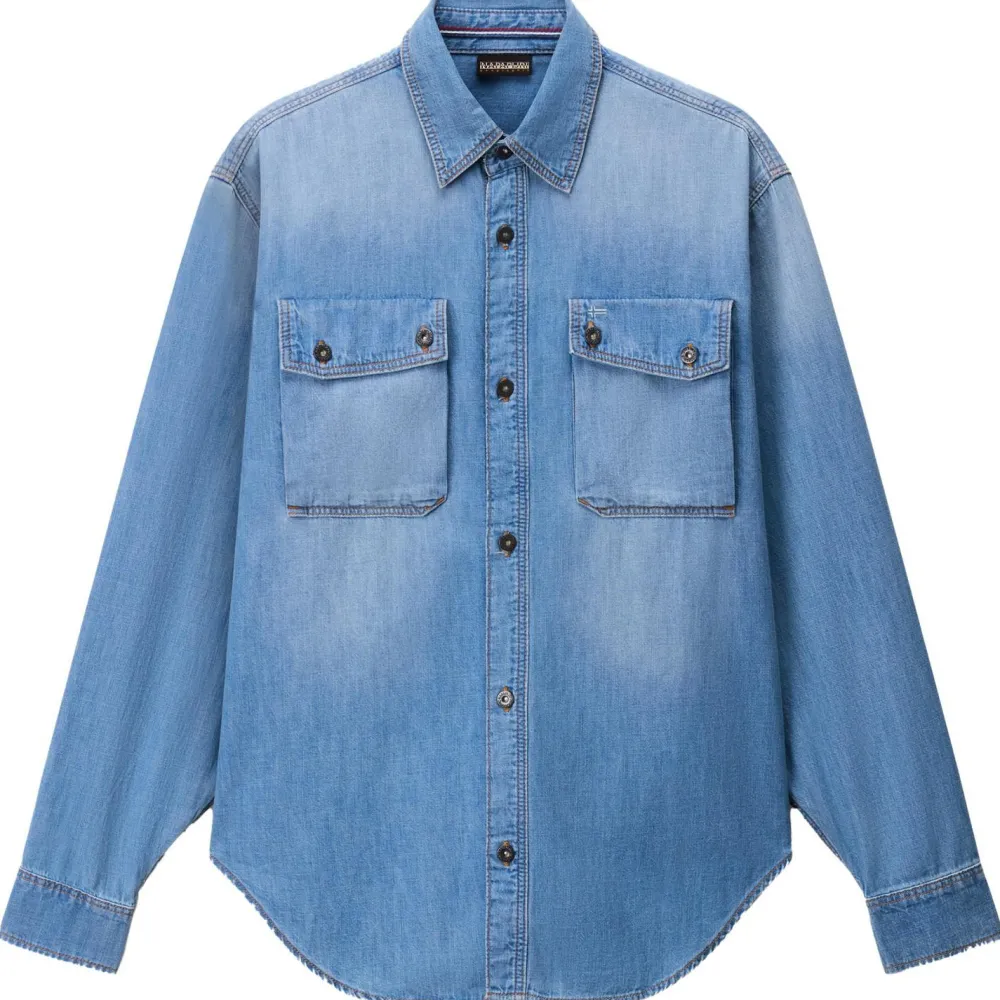 Napapijri - O-Kiene L/S - Hemd Denim Hot
