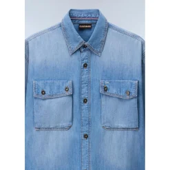 Napapijri - O-Kiene L/S - Hemd Denim Hot