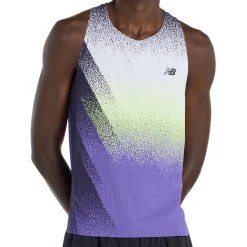 New Balance Fitnessbekleidung|Laufbekleidung-- Race Day Ultra Light Printed Singlet - Tank Top Electric Purple