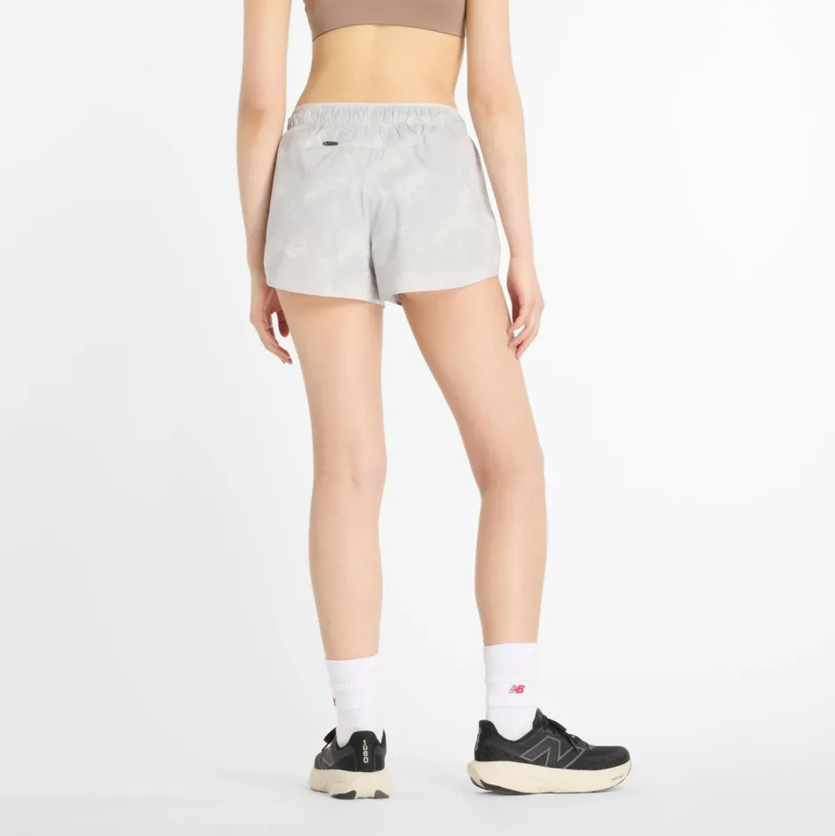 New Balance Laufbekleidung|Hosen-- Women's RC Printed Short 3'' - Laufshorts Grey
