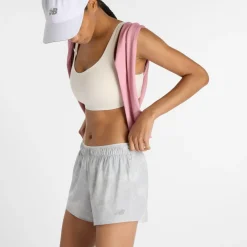 New Balance Laufbekleidung|Hosen-- Women's RC Printed Short 3'' - Laufshorts Grey