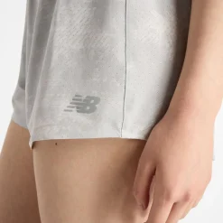 New Balance Laufbekleidung|Hosen-- Women's RC Printed Short 3'' - Laufshorts Grey