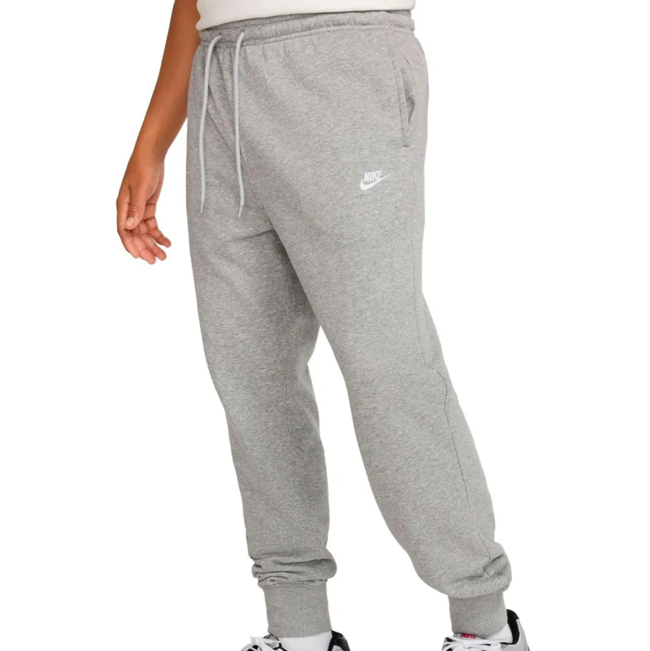 Nike Fitnessbekleidung|Hosen-- Club French Terry Joggers - Trainingshose Dark Grey Heather / Light Smoke Grey / White