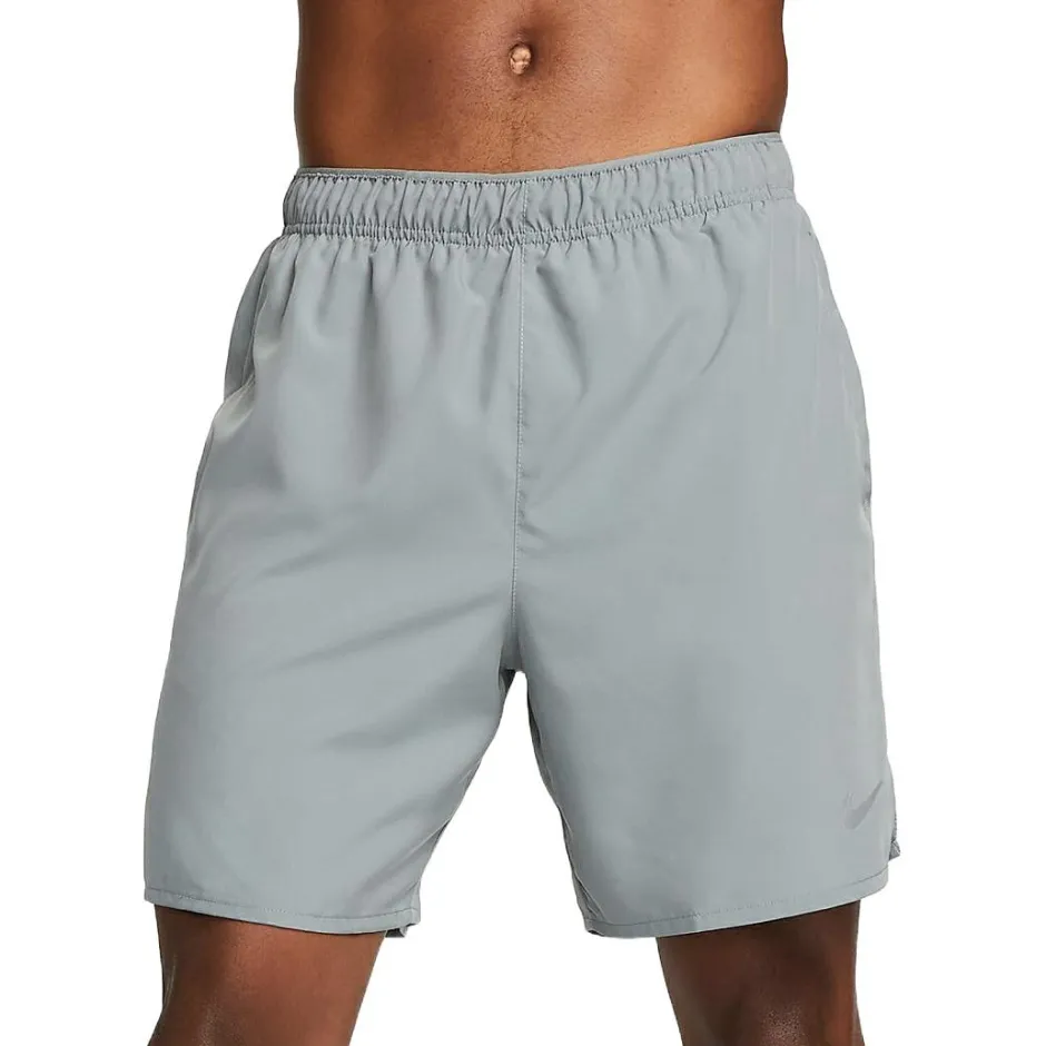 Nike Yogabekleidung|Fitnessbekleidung-- Dri-Fit Challenger 7'' Brief-Lined Running Shorts - Laufshorts Smoke Grey / Black
