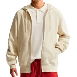 Nike - Club BB Full Zip Hoodie - Hoodie Light Khaki / Light Khaki / White Online