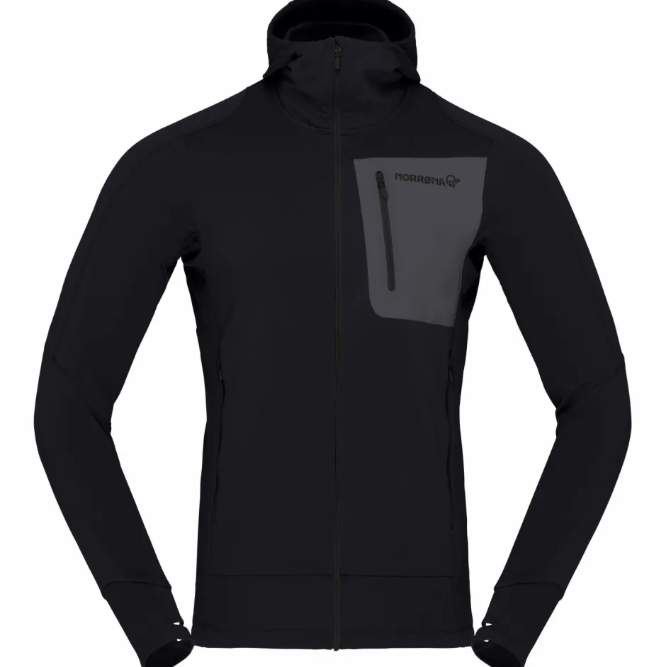 Norru00f8na Trekkingbekleidung|Jacken-Norrøna - Falketind Power Grid Hood - Fleecejacke