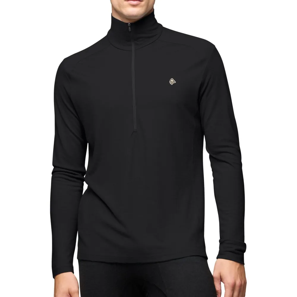 Norru00f8na Norrøna - Femund PureUll Zip Neck - Merinoshirt New