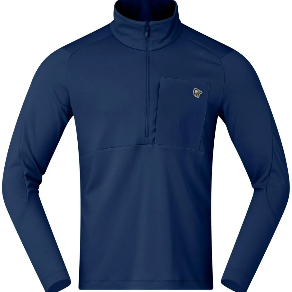 Norru00f8na Trekkingbekleidung|Wanderbekleidung-Norrøna - Femund Warm1 Half-Zip - Fleecepullover
