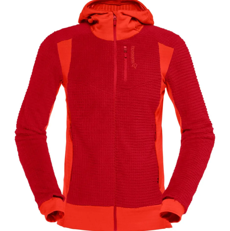 Norru00f8na Trekkingbekleidung|Hochtourenbekleidung-Norrøna - Women's Falketind Alpha120 Zip Hood - Fleecejacke