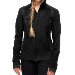 Norru00f8na Trekkingbekleidung|Hochtourenbekleidung-Norrøna - Women's Falketind Alpha120 Zip Hood - Fleecejacke