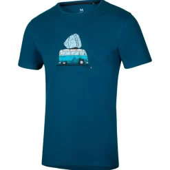Ocun Kletterbekleidung|T-Shirts-- Classic T Bus-Stone - T-Shirt Blue Ink