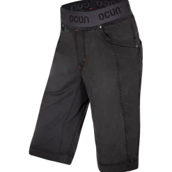 Ocun - Mánia Jeans Organic Shorts - Jeans Black Hot