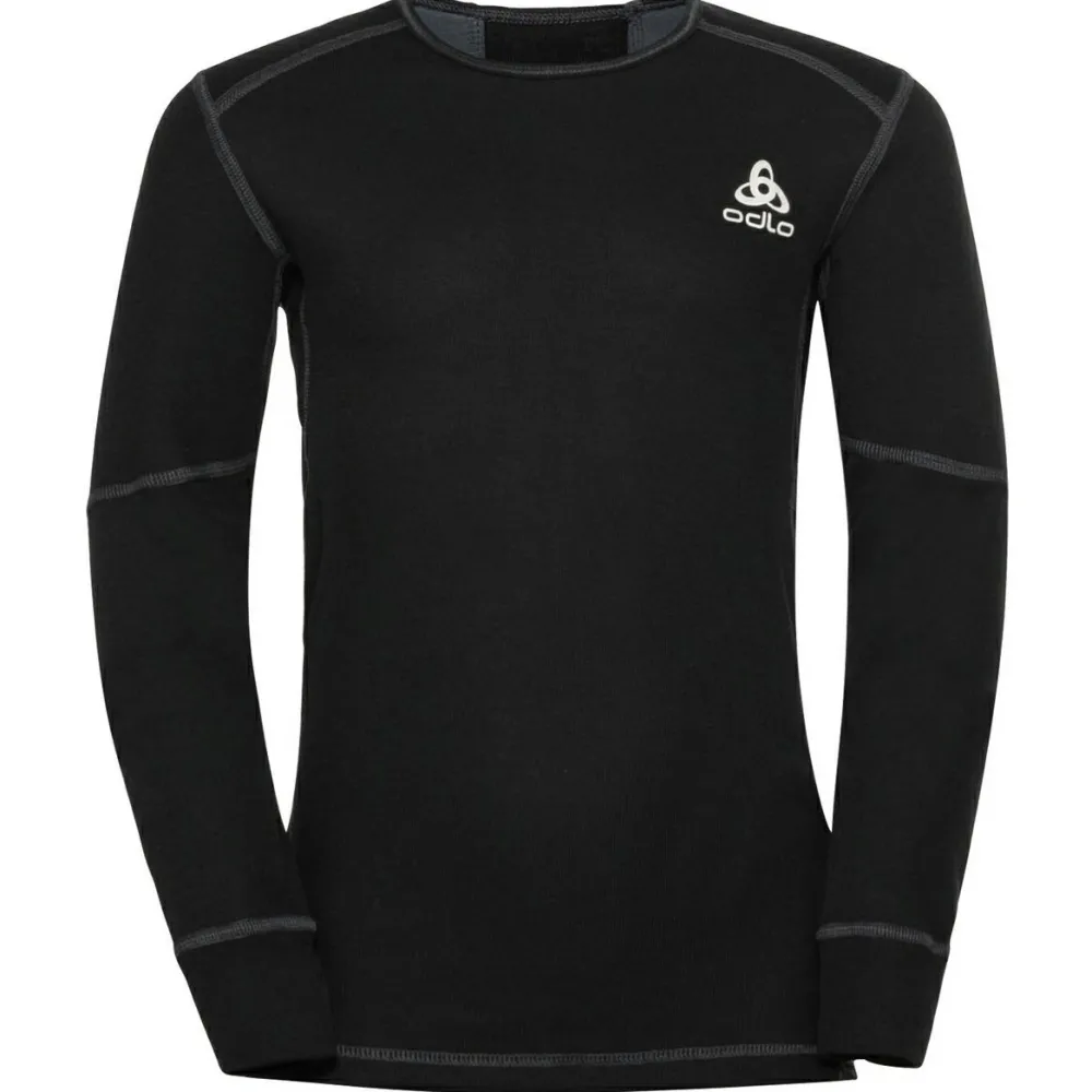 Odlo - Kid's Base Layer Top Crew Neck L/S Active X-Warm - Kunstfaserunterwäsche Black Clearance